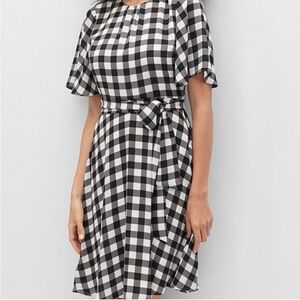 Banana Republic Gingham Plaid Dress NWOT